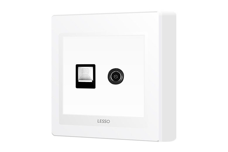 M1N01/TV 八芯电脑+电视插座