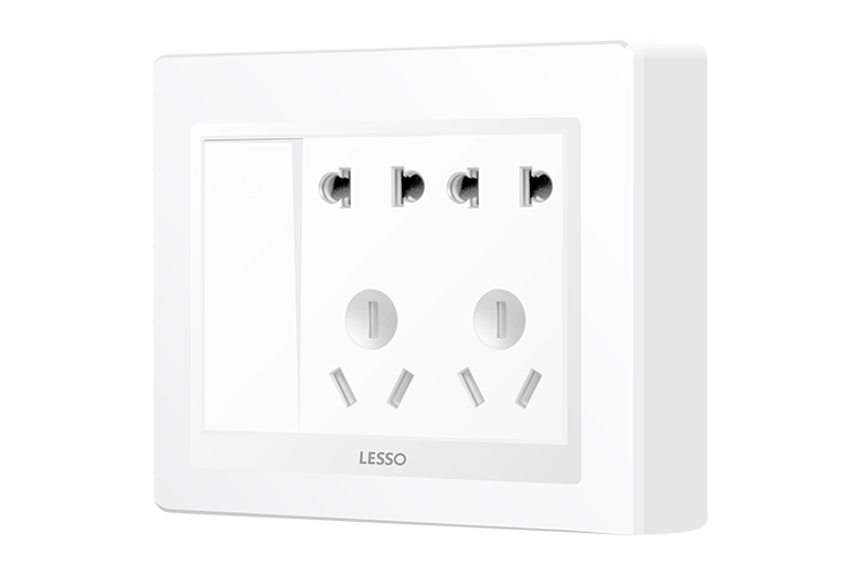 LMAK一开单控十孔插座