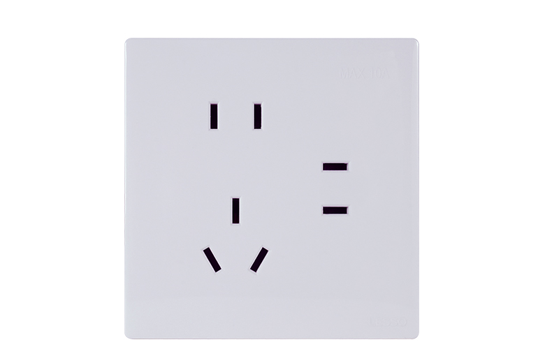 LSDY/U2S三、二、二极插座-瓷白色